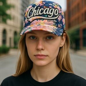 robin ruth floral Chicago cap! Nwot